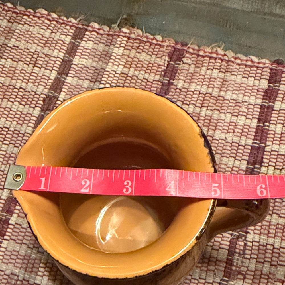 Rustic Yellow Ceramic Pitcher - Picture 3 of 5